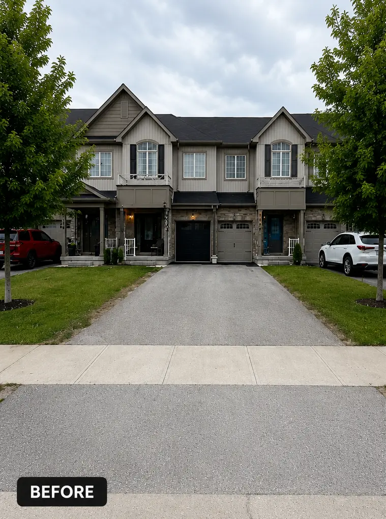 Driveway before sealing